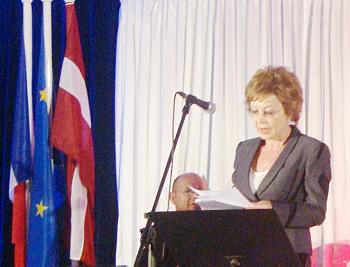 The Ambassador of France in Latvia Chantal Poiret