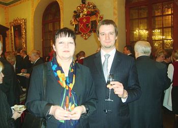 First Secretary of the Embassy of Czech Republic Marta Stolyarova and Secretary of Russian Embassy Pavel Bredikhin