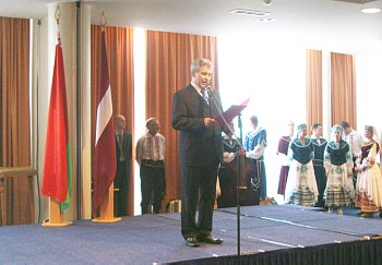 Reception of the Embassy of the Republic of Belarus on the 1st  July 2011 in Riga