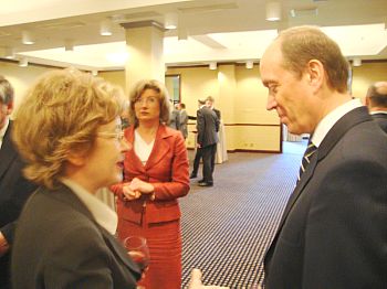 Reception in the honour of the 66th anniversary of the Great Victory, Chantal Poiret, Aleksandr Veshnyakov, Inguna Sudraba