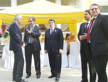 Reception of the Russian Embassy, I. Levitin, P. Aven