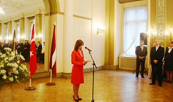 The reception of the embassy of Turkey