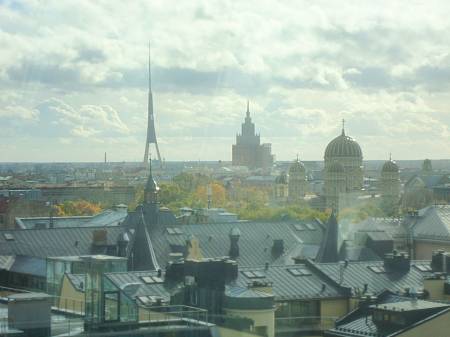 View of the roofs of Riga from the Albert Hotel