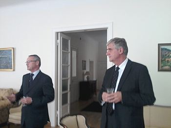 Consul of the Embassy of Hungary Mr. István Mányi, the Ambassador of Hungary Mr. Gabor Dobokay 