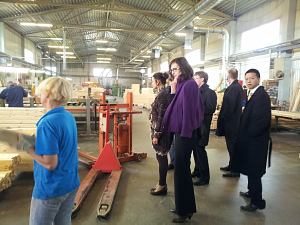 Visit to furniture manufacture