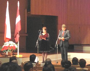 Constitution Day of Poland, the Ambassador of the Republic of Poland in Latvia, Mr. Ezhi Marek Novakovski