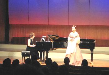 Constitution Day of Poland, opera singer Elina Mitina and accompanist Inna Davydova, opera singer Elina Mitina and accompanist Inna Davydova
