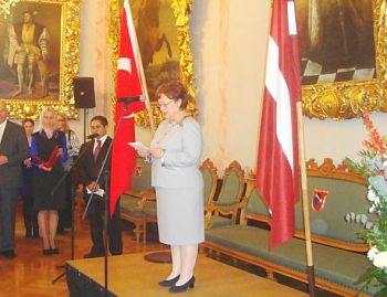 Turkish Embassy reception, the Ambassador Ayshe Ayhan Asya