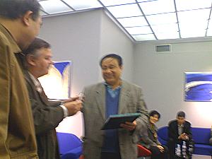 Вручение Диплома Клуба Cai Yingzhou