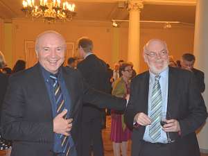 Прием Посольства Ирландии в Латвии по случаю дня Св. Патрика. Посол Чехии Павол Шепелак и Посол Ирландии Эйдан Кирван