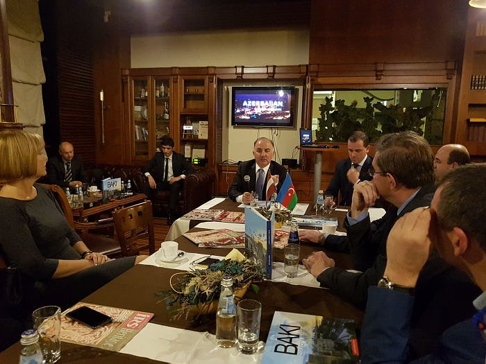  Tikšanās Diplomātiskajā klubā ar Azerbaidžānas vēstnieku 2017. gada 5. oktobrī, Rīgā.