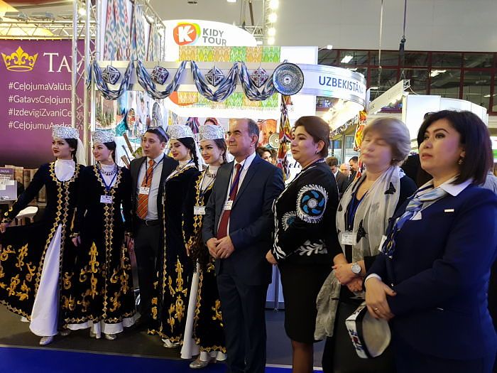 Balttour 2018 stand of the Ferghana region of Uzbekistan 