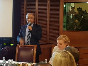 Ambassador of Bangladesh Saiful Hoque at the meeting in Riga on 01.24.2018