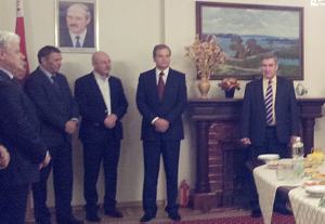 Mr.Andris Ameriks and the Ambassador of Belarus H.E. Aleksandr Gerasimenko