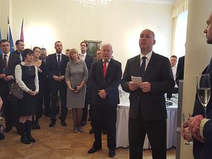 Прием Посольства Чехии в Латвии, октябрь 2015. Посол Чехии  Мирослав Косек