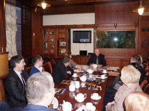 Посол Чехии Павол Шепеляк на встрече в Дипломатическом клубе. 2 апреля 2015