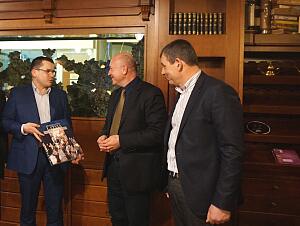 The Ambassador of the Czech Republic H.E. Mr Pavol Šepelák at the meeting in the Diplomatic Economic Club on 2nd April 2015. Vice-presidents of the Club – Andrey Kozlov, Oleg Butenko