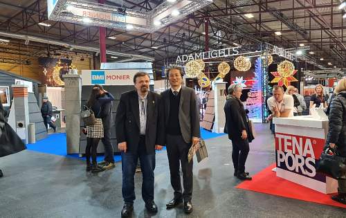 Trade Fair House I 2023.  Member of the Board, Club Secretary Anatoly Butenko and Ambassador of Korea Lee Tong-Q  