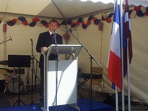 Reception on the occasion of the state holiday of France on Bastille Day. Riga July 14, 2014