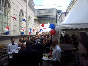 Reception on the occasion of the state holiday of France on Bastille Day. Riga July 14, 2014