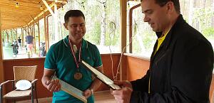 Gifting the Medal to the Vice-president of the Club, Mr. Dmitry Glebov