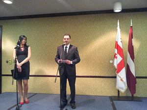 The ambassador of Georgia in Latvia Teimuraz Janjalia