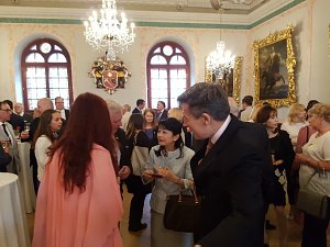 Reception of Georgia Embassy in Latvia. Ambassador of Spain, Ambassador of Japan