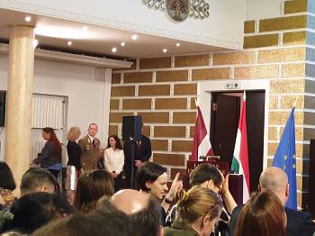Ungārijas vēstniecības pieņemšana Latvijā
