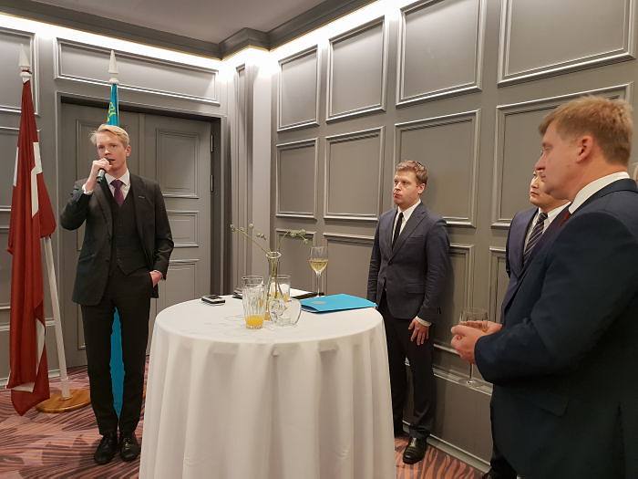  Evening on the occasion of the celebration of the Day of the First President of the Republic of Kazakhstan. Chairman of the Management Board of the  PNB Bank Oliver Bramwell 