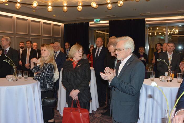  Evening on occasion of celebration of the Day of the first President of Republic of Kazakhstan. Vladimir Reshetov, Olga Pavuk 