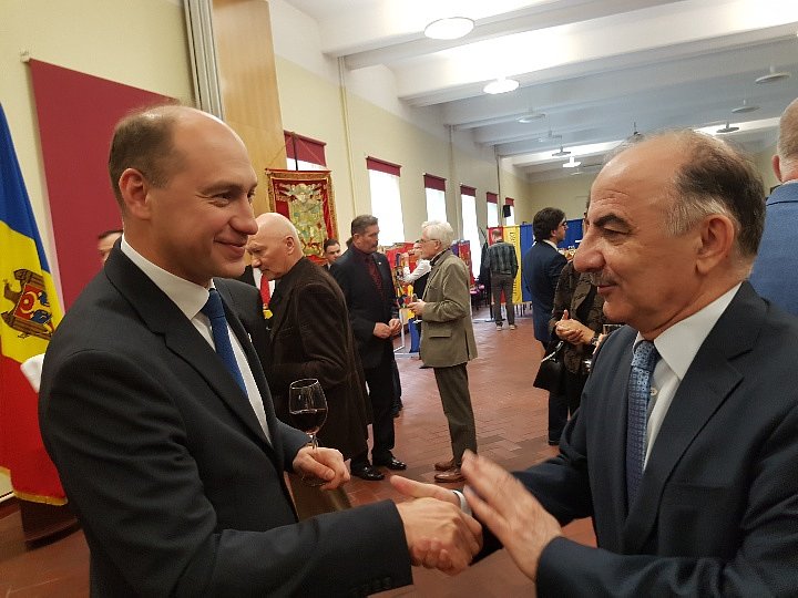 Ambassador of Moldova Evgeny Revenco and Ambassador of Azerbaijan Javonshir Akhundov.