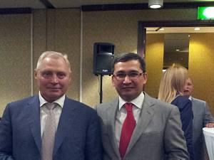 Президент Итера Юрис Савицкис и Посол Узбекистана в Латвии Аскар Артыков