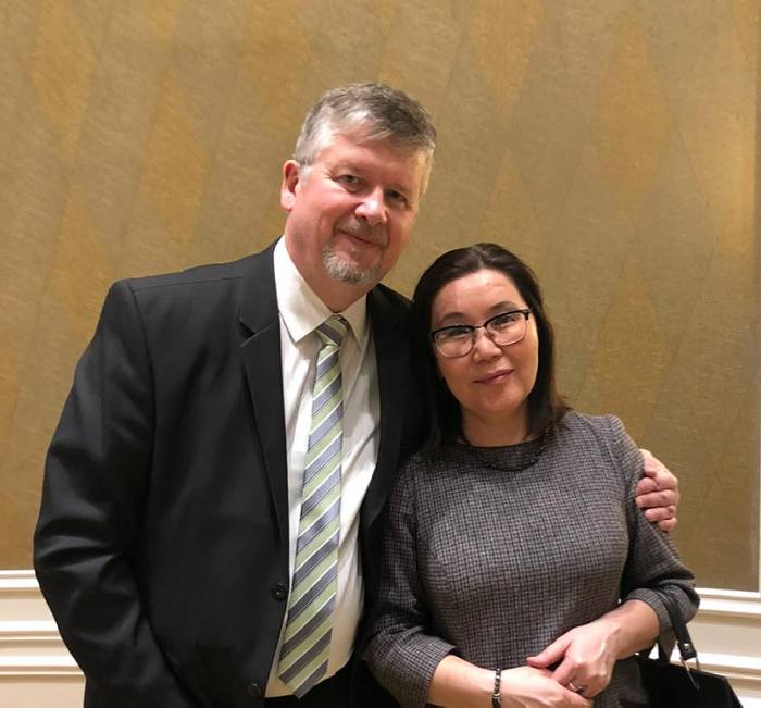 Zhazira Myrzakassimova and Victor Boreky. 8th meeting of the Kazakh-Slovak intergovernmental commission