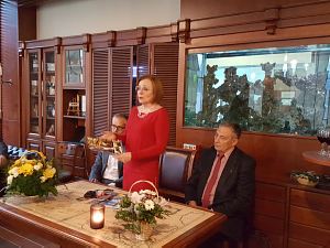Olga Pavuk at the Diplomatic Economic Club