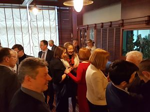 on anniversary evening of the Baltic-course.com magazine in Diplomatic economic club on April 21, 2016 .