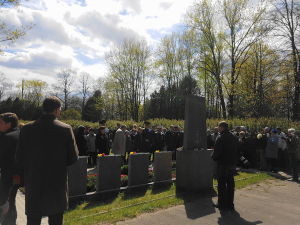  Ceremony of laying flowers on May 9, 2017 in Riga 