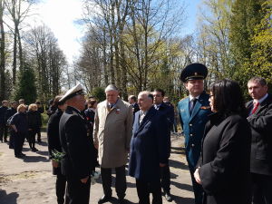  Ceremony of laying flowers on May 9, 2017 in Riga 