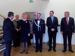  Embassy organized reception in Latvia. The ambassador of the Polish Republic Ewa Dembska