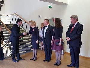 Reception of the Embassy of Poland in Latvia. Ambassador Eva Dembska