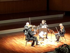 Reception of the Embassy of Poland in Latvia. Famous string quartet of Silesia, Poland