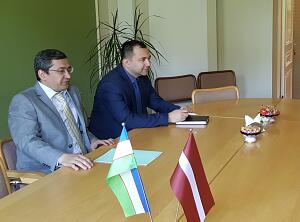 Meeting in the Embassy of Uzbekistan in Latvia with members of the board of   the Diplomatic Economic Club