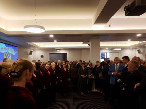  Reception of the Russian Embassy in Latvia. Blagovest choir sings hymns in Latvia and Russia 