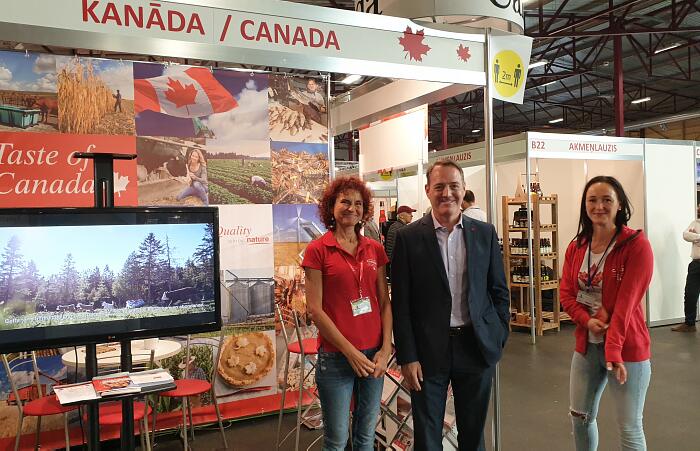 Riga Food 2020 The Canada Embassy stand