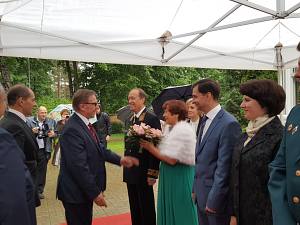 Uzņemšana Krievijas vēstniecībā Latvijā. Krievija vēstnieks Aleksandrs Vešņakovs