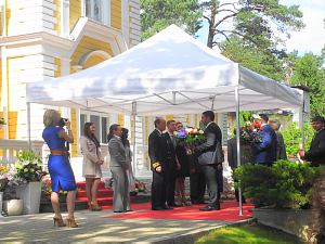  Reception at the Russian Embassy in Latvia in the Ambassador’s Jurmala residence 