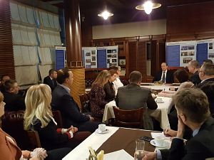 A meeting was held 18 February at the Diplomatic club with the Ambassador of Russia in Latvia Alexandr Veshnyakov