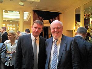 Slovakian Embassy reception in Riga. The Ambassador of Slovakia  Peter Hatiar and Ambassador of Ireland Aidan Kirwan
