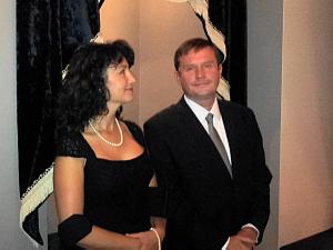 Slovakian Embassy reception in Riga. Ambassador of Slovakia with wife.