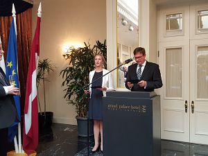 Прием Посольства Словакии. Посол Республики Словакия в Латвии Петер Хатяр