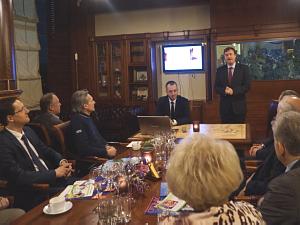 The Ambassador of Slovakia in Latvia Mr. Peter Hatiar at the evening in the Diplomatic Economic Club